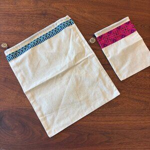 TORY BURCH Dust Bags - Set of 2 - Drawstring - Cream